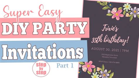 How To Make A Digital Party Invitation Easy DIY Invitation For All
