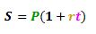 The maturity value formula is v = p x (1 + r)^n. Calculate Maturity Value for a Simple Interest Account