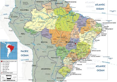 Brazil Map Brazil Physical Map World Maps