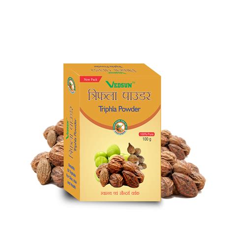 Triphala Powder 100 Organic For Hair Piles And Constipation Vedsun