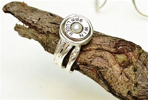 Sterling Silver Bullet Ring 9mm Casing By Lamplighterjewelry