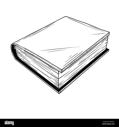 Realistic Sketch Book The Book Is Isolated On A White Background