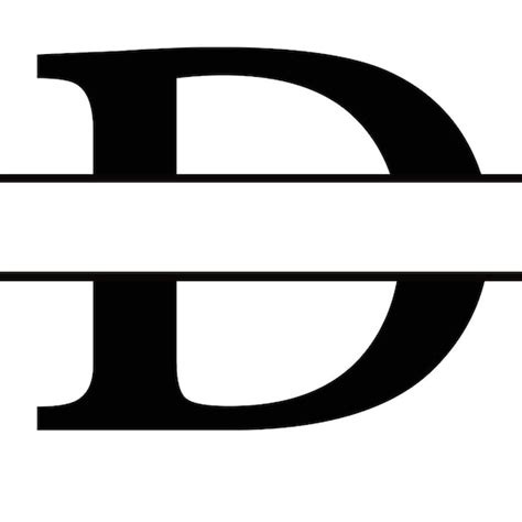 Letter D Monogram Svg 79 File For Diy T Shirt Mug Decoration And