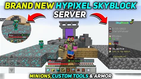 Brand New Hypixel Skyblock Server Released For Minecraft Pe Creepergg