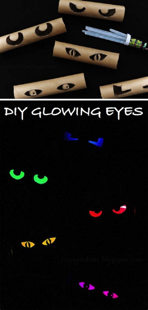 Diy Glowing Eyes Tutorial 19 Budget Friendly Diy Kids Halloween Party