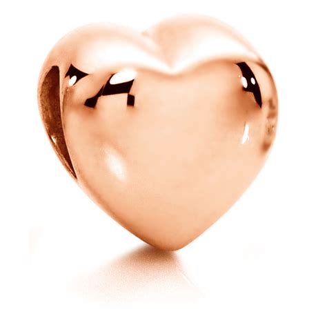 10ct Rose Gold Heart Charm