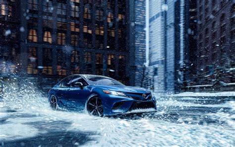 Download Wallpapers Toyota Camry Xse 4k Winter 2020