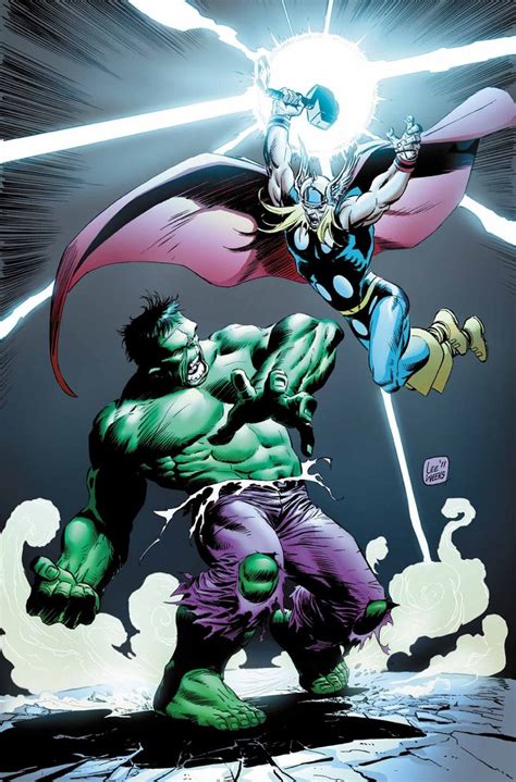 Hulk And Thor By Lee Weeks Hulk Vs Thor Marvel Comics