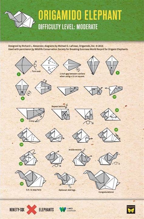 Elephant Origami Folding Instructions | Fold an Origami ...