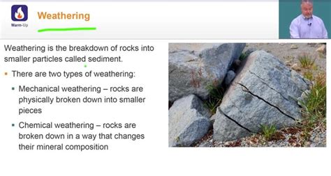 Weathering Is The Breakdown Of Rocks Into Smaller Particles Called