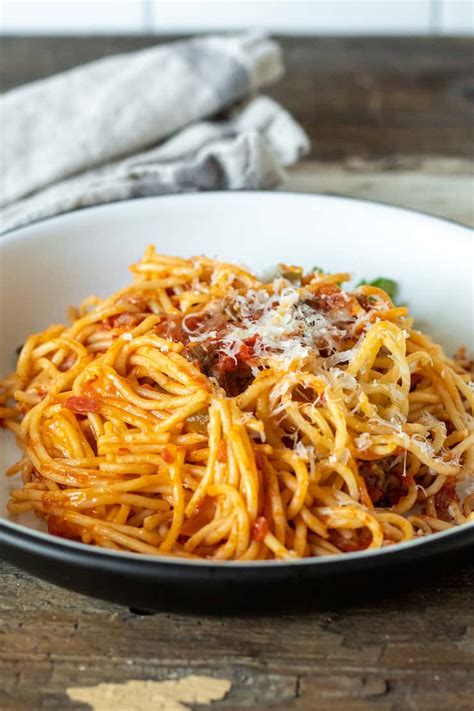 Granddads Italian Baked Spaghetti Recipe The Hungry Bluebird