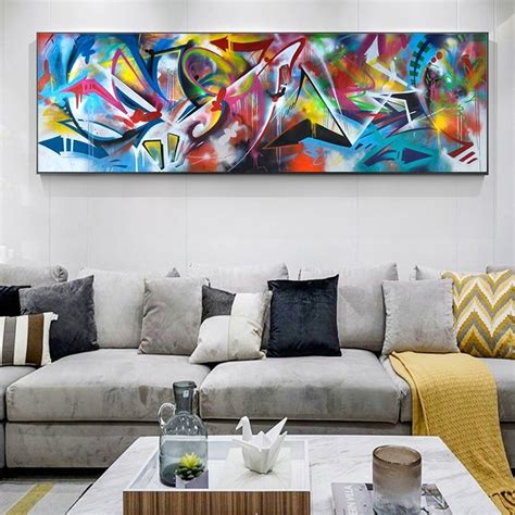 Colorful Abstract Canvas Painting Living Room Wall Art Picture Home