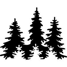 Black and white tree silhouette image. Pine Forest Silhouette at GetDrawings | Free download