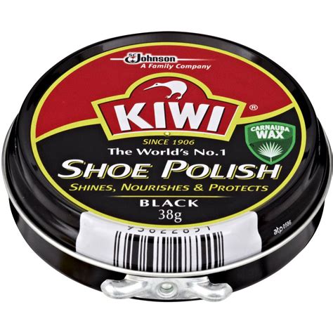 Kiwi Shoe Polish Black 38g Woolworths