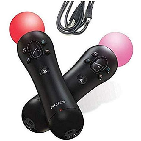 Playstation 4 Move Motion Controllers Two Pack Refurbished