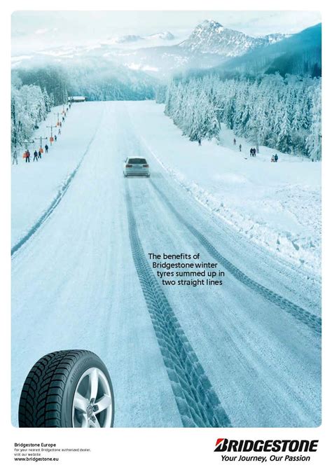 Car Print Ads Winter Tyres Great Ads Car Tools Bridgestone Car