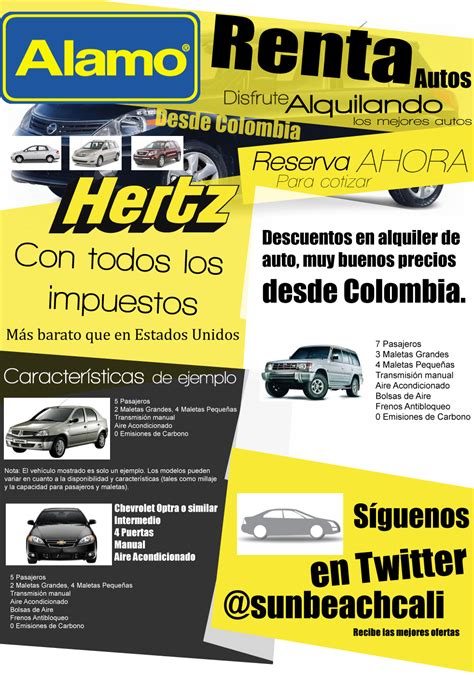 Renta De Autos Desde Colombia Con Las Mejores Hertz Renta Car Y Alamo