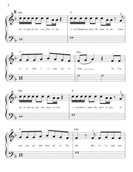 Too Good At Goodbyes By Sam Smith Digital Sheet Music For Big Note Piano Download And Print Hx