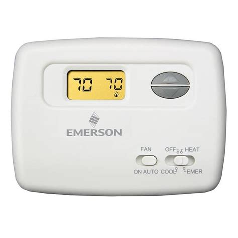 Emerson 70 Non Programmable Heat Pump Thermostat 1f79 111 The Home Depot