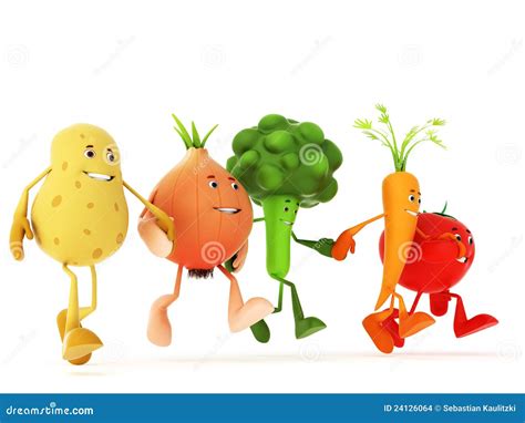 Funny Food Characters Stock Images Image 24126064
