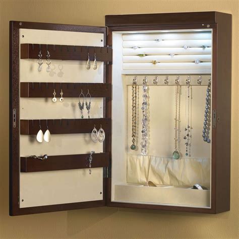Maybe you would like to learn more about one of these? The 24 Inch Wall Mounted Lighted Jewelry Armoire ...