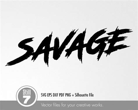 Savage svg Savage emblem svg svg cutting file eps dxf | Etsy