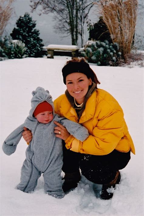 Frédéric was born in switzerland and is swiss. Shania and her son! Eja's first snow | Best country ...