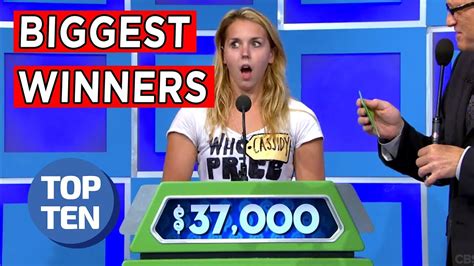 Top 10 Biggest Game Show Winners Of All Time Youtube