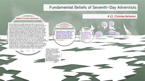 Fundamental Beliefs Of Seventh Day Adventists By Ivy Sieun Jung