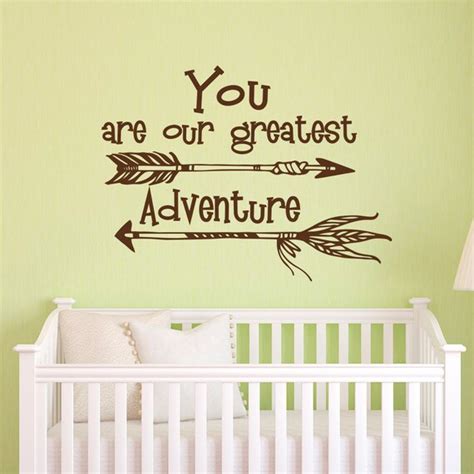 Wall Decal You Are Our Greatest Adventure Nursery Quote Adventure Wall