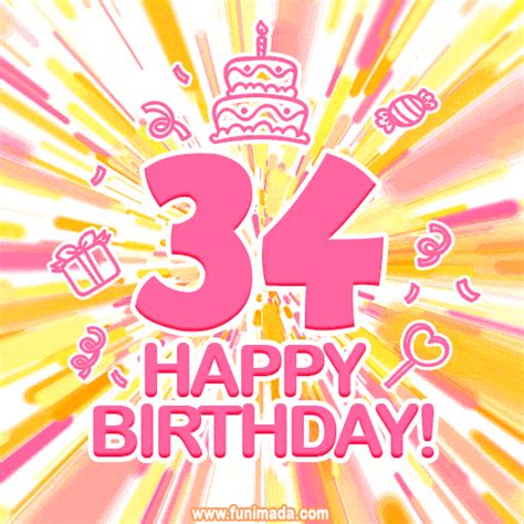 Happy 34th Birthday Animated S