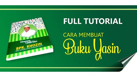 cara membuat buku yasin - YouTube
