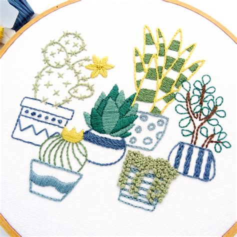 Garden embroidery embroidery purse embroidery supplies ribbon embroidery cross stitch embroidery hand embroidery design patterns lace bag felt hearts craft organization. Desert Garden Hand Embroidery Pattern - Wandering Threads ...