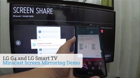 Lg G4 And Lg Smart Tv Miracast Screen Mirroring Demo Youtube