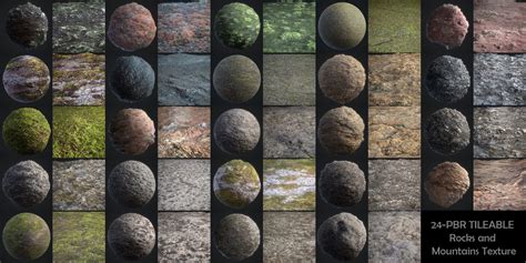 24 Pbr Rock And Mountain Textures 3d Texture By Mikserart