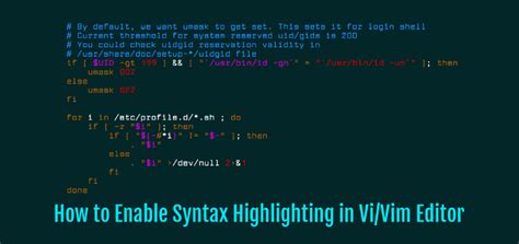 How To Enable Syntax Highlighting In Vi Vim Editor LaptrinhX