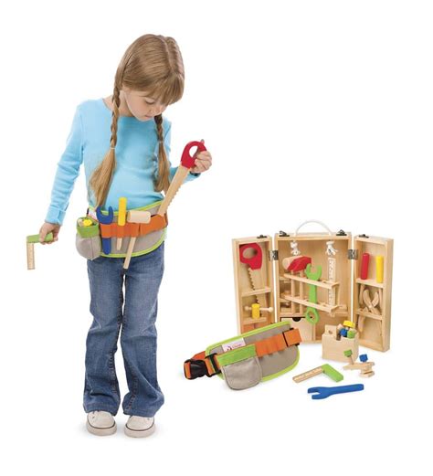 Carpenters Essentials Tool Set For Kids Pretend Play 25 Pieces