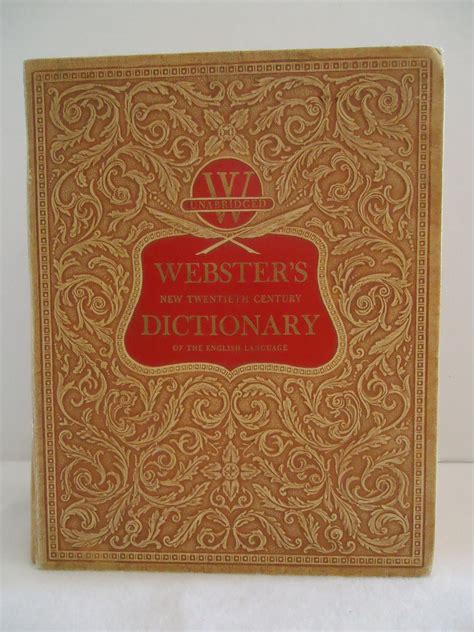 Vintage Websters Dictionary Oversized By Stonesoupvintage On Etsy