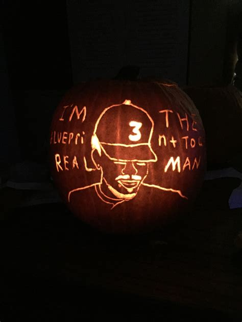 Chance The Rapper Pumpkin Carving Art Know Your Meme