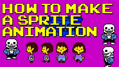 How To Make A Sprite Animation Youtube