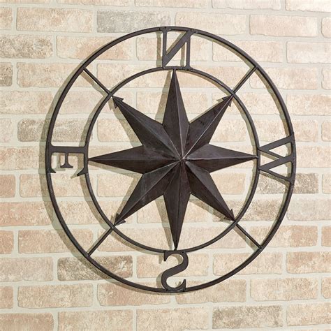 2024 Best Of Round Compass Wall Decor