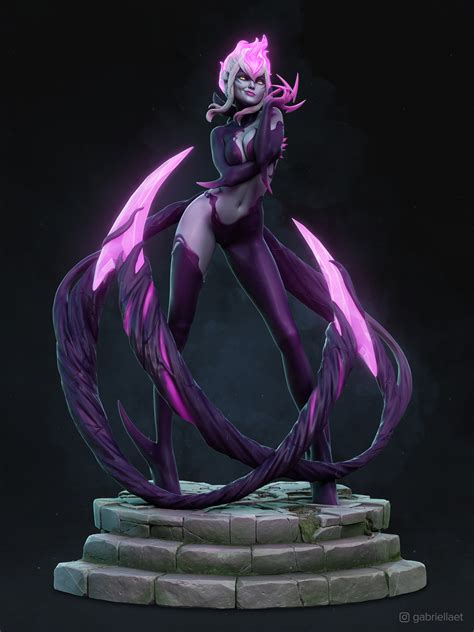 evelynn league of legends collectible fan art zbrushcentral