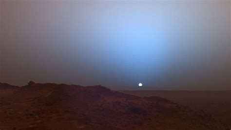 The Sunset On Mars Appears Blue The Fact Base