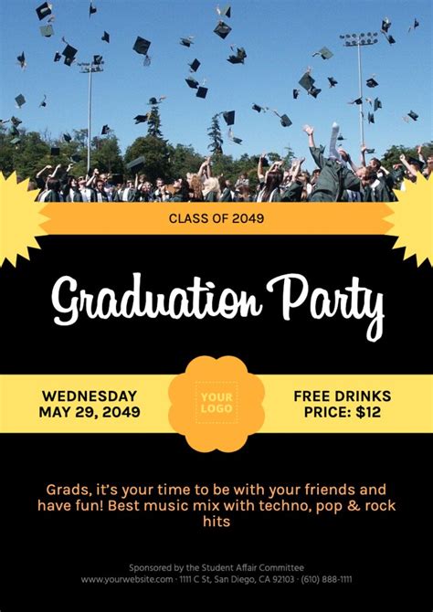 Free Customizable Graduation Poster Templates
