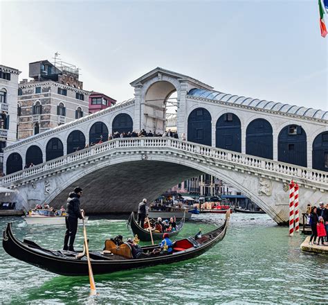The Rialto Bridge In Venice Italy