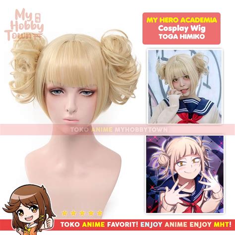 Jual Wig Cosplay Anime Boku No Hero Academia Toga Himiko Rambut Palsu