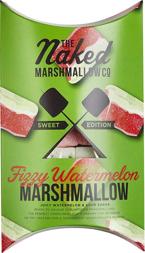 The Naked Marshmallow Co Fizzy Watermelon Marshmallow G Approved Food