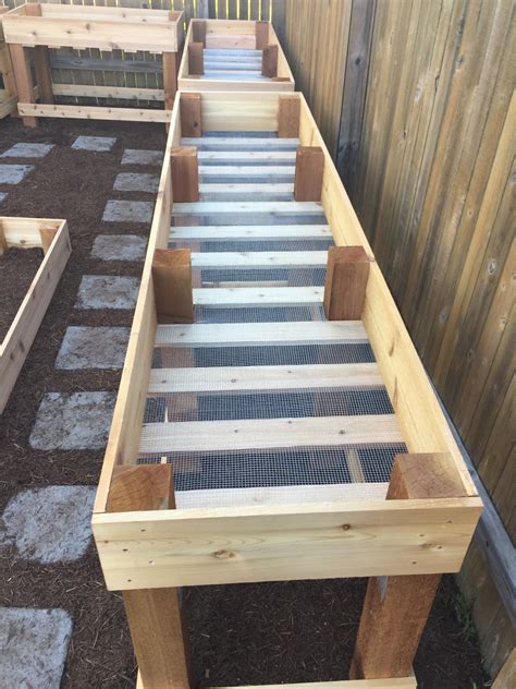 How To Build A Raised Bed Garden Box With Legs