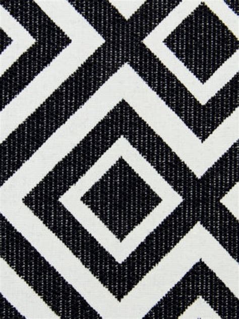 Black White Geometric Upholstery Fabric By Popdecorfabrics