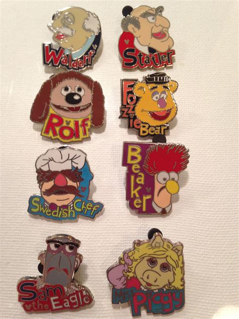 Disney Muppets With Mickey Mouse Ears Pins Set